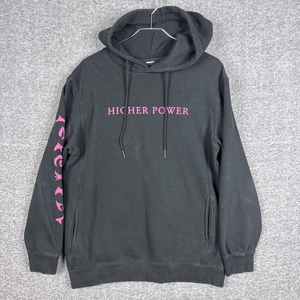 Coldplay‎ Hoodie Large Black Higher Power Music of the Spheres Band Pullover